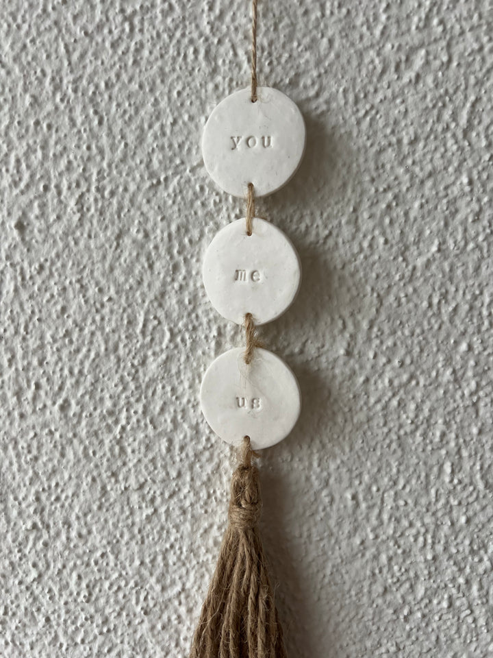 Anhänger "you - me - us"